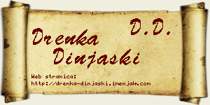 Drenka Dinjaški vizit kartica